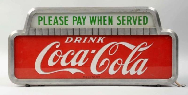 1950’s Coca-Cola Countertop Lighted Sign
