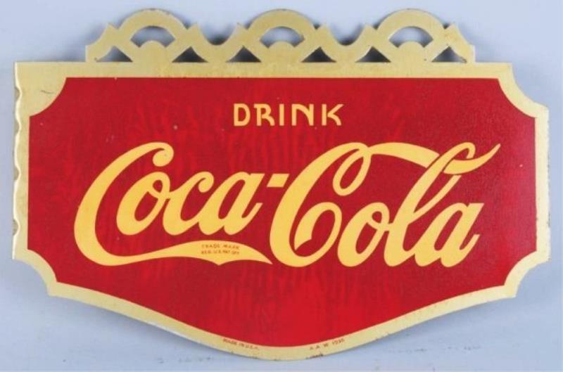 1936 Coca-Cola Tin Flange Sign.