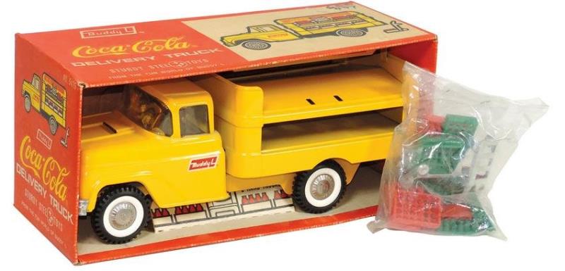 Coca-Cola Toy Truck w/Box, Buddy L, pressed steel,