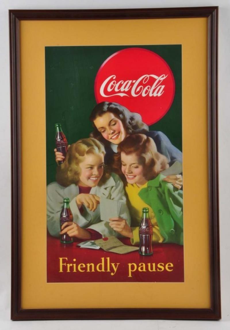 Coca Cola Friendly Pause Advertising Sign.