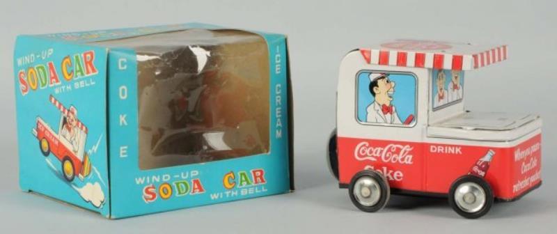50's-60's Japanese Coca-Cola Wind-Up Car