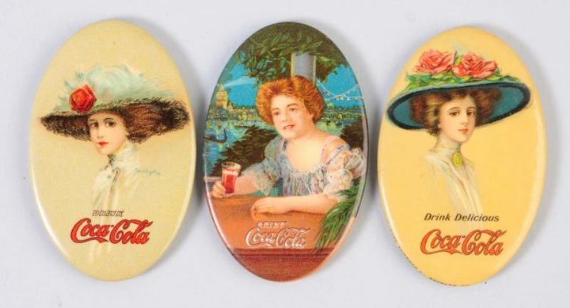 1909 - 1911 Coca-Cola Pocket Mirrors.