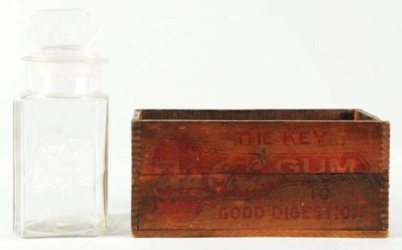 C. 1910-15 Coca-Cola Chewing Gum Jar and Box.