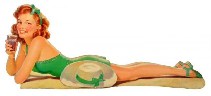 1946 Coca-Cola Bathing Girl Festoon.