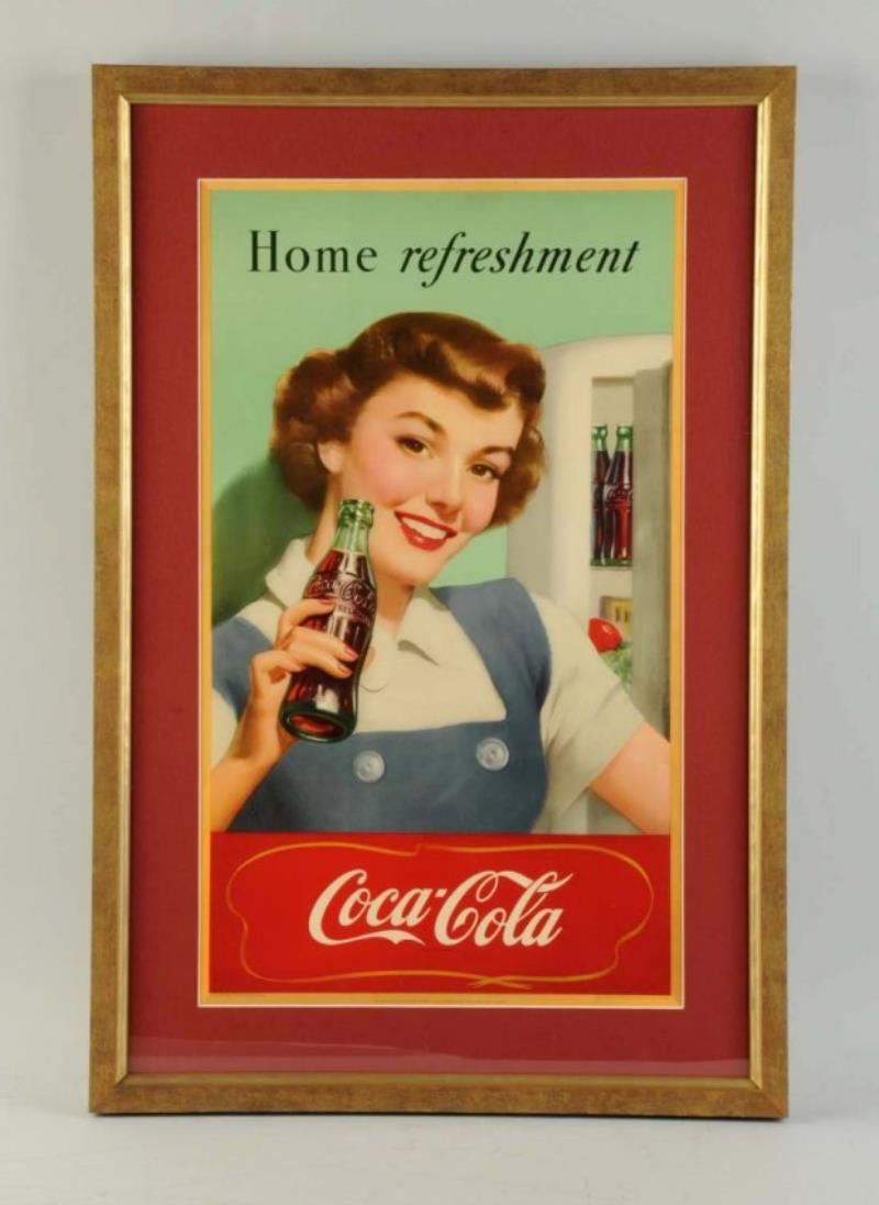 1950 Coca - Cola Cardboard Sign Value & Price Guide