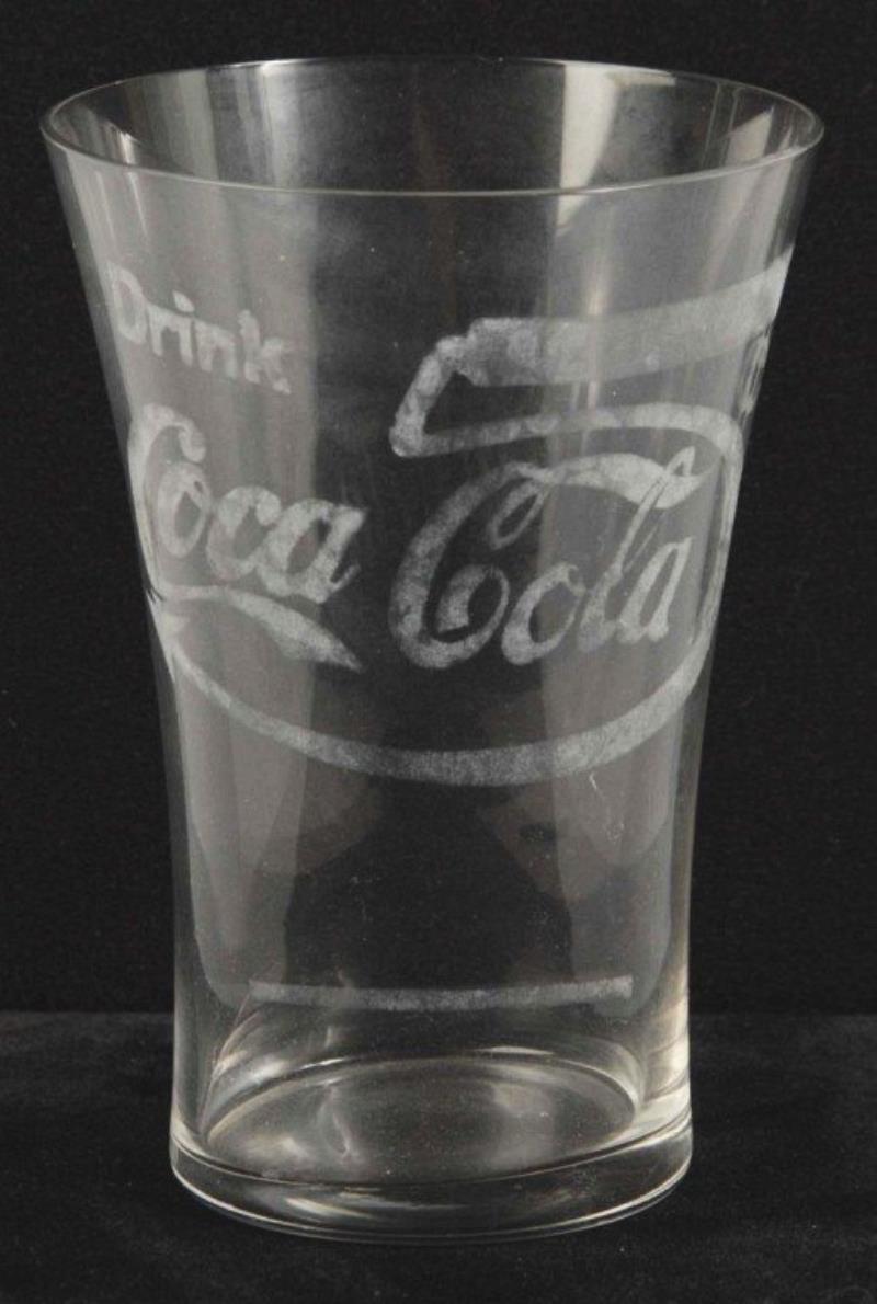 1913 Large Coca-Cola 5-Cent Flare Glass.
