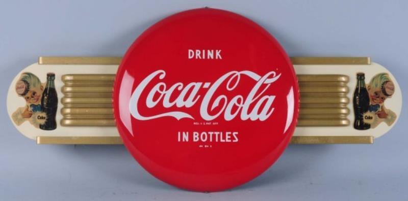 1954 Coca-Cola Button on Wings Display.