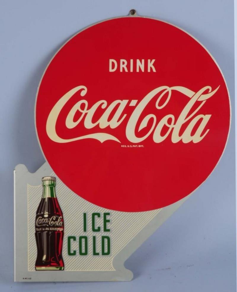 1953 Coca-Cola Tin Flange Sign.
