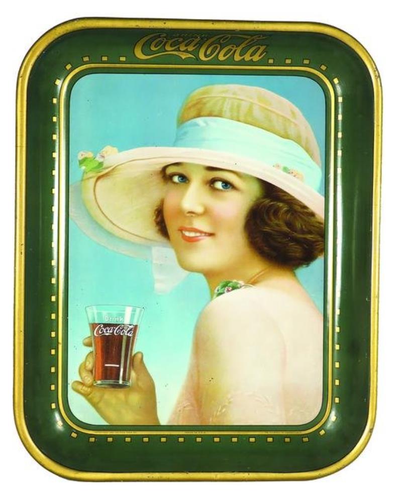 1922 Original Coca Cola Tin Serving Tray