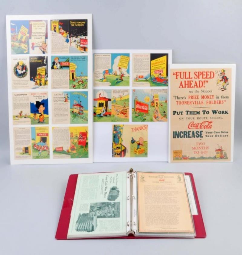 1930's Coca-Cola Toonerville Poster, Cards, Etc.