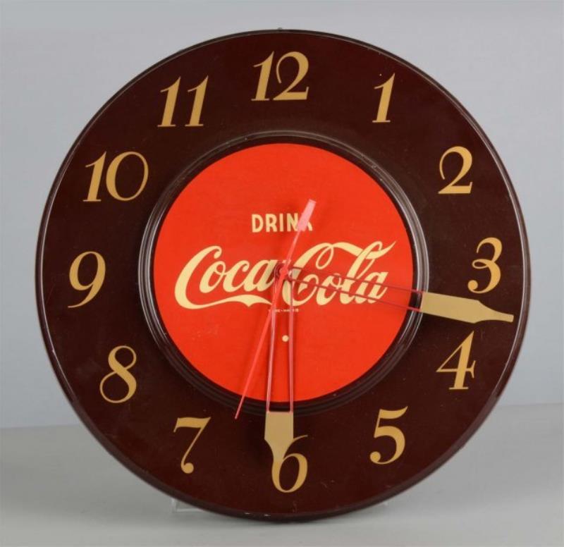 Coca Cola Advertising Clock