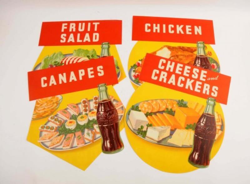 Circa 1941 Coca - Cola Store Banner Set