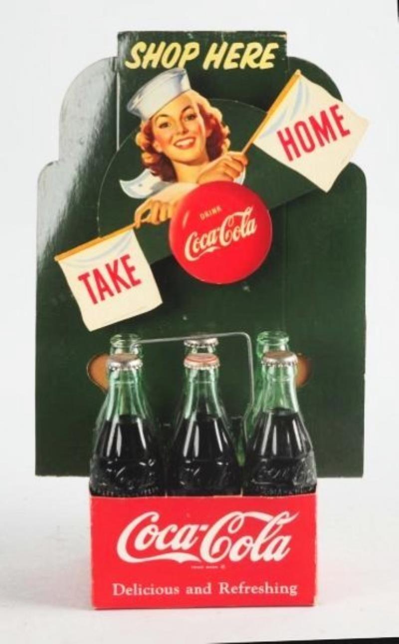 1952 Coca-Cola Rocking Sign Carton Display.