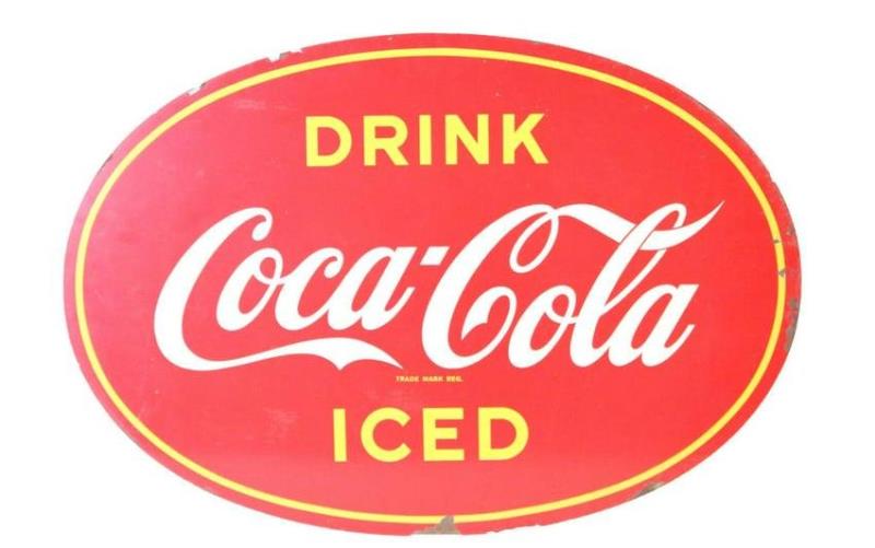 Drink Coca-Cola Ice Cold Tin Sign