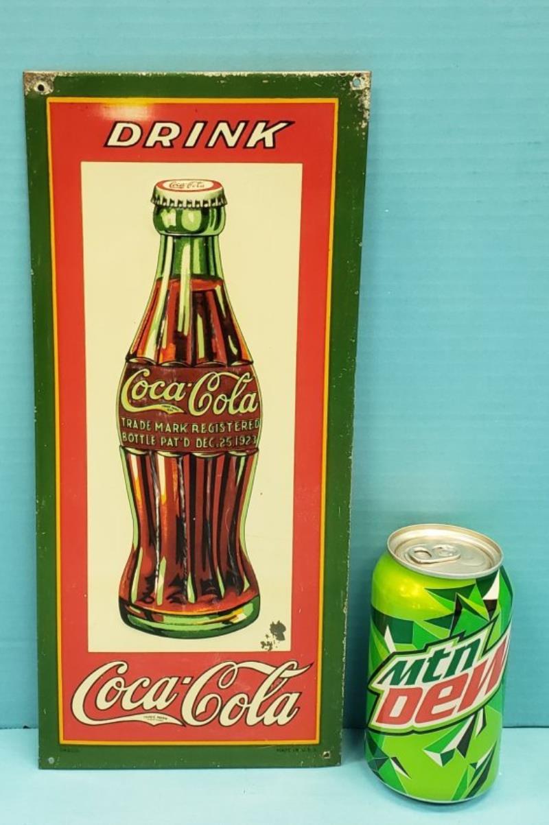 1931 Tin Litho Coca-Cola Sign Value & Price Guide