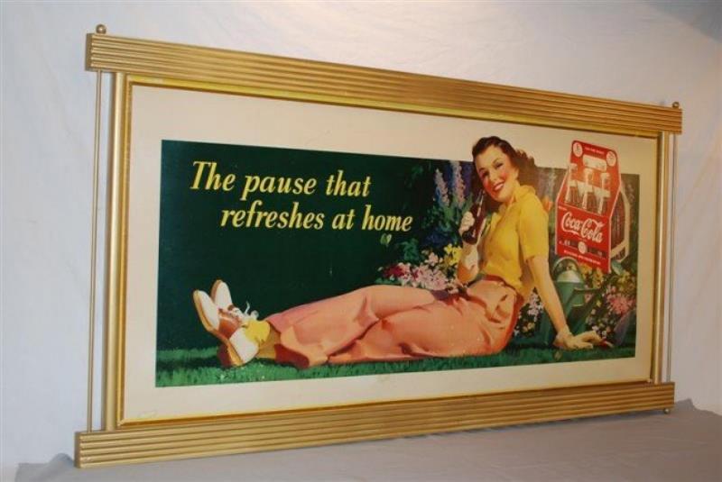 Coca-Cola "The pause that refreshes at home" lady
