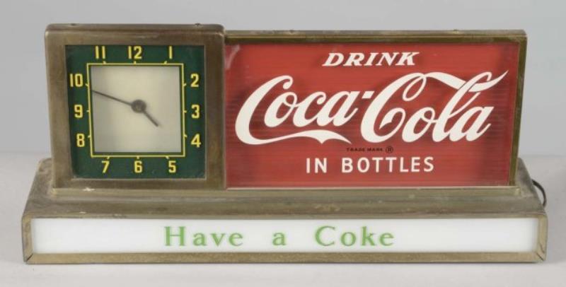 Drink Coca Cola In Bottles Lighted Clock