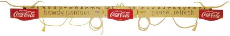 Coca Cola "Howdy Pardner" Festoon