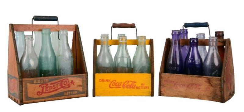 Coca - Cola & Pepsi - Cola Wooden 6-Pack