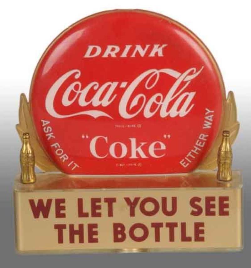 Plastic & Metal Coca-Cola Bottle Topper