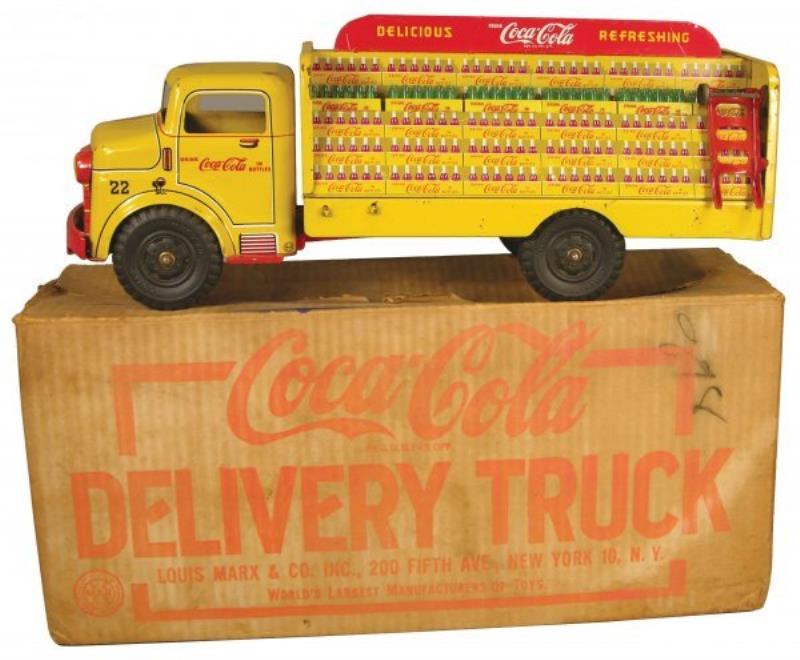 Marx Toys, Coca Cola delivery Truck in original b