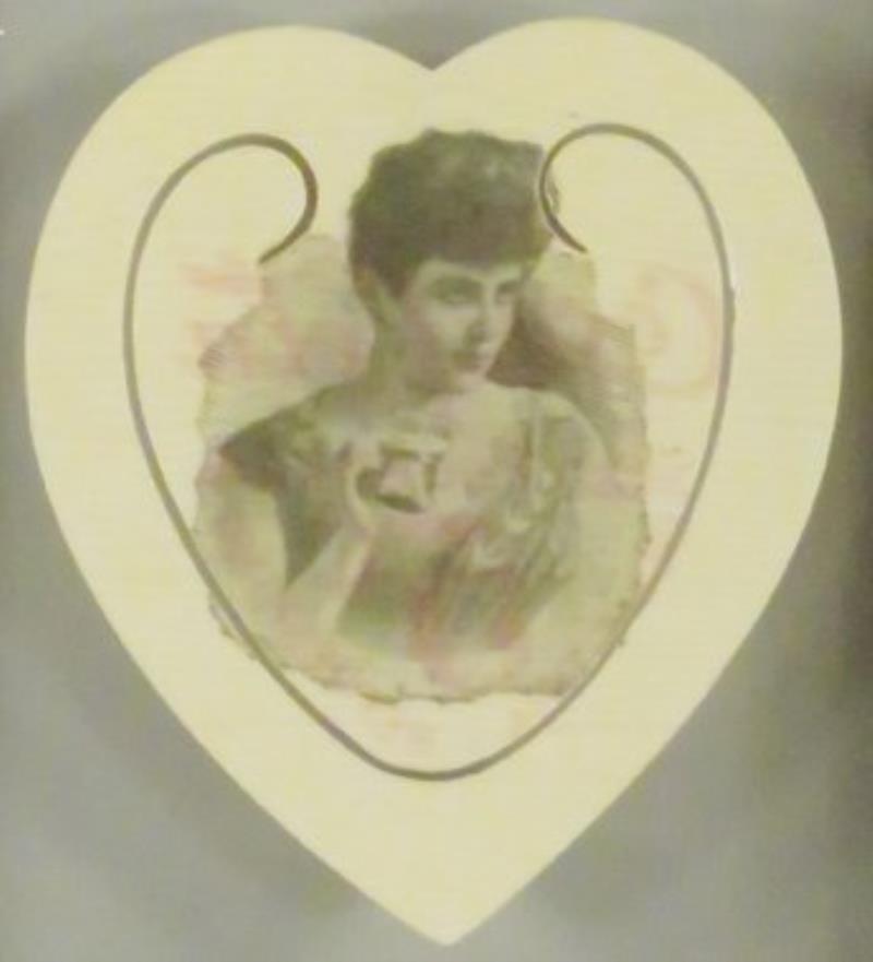 1896 Coca Cola Celluloid Heart Book Mark