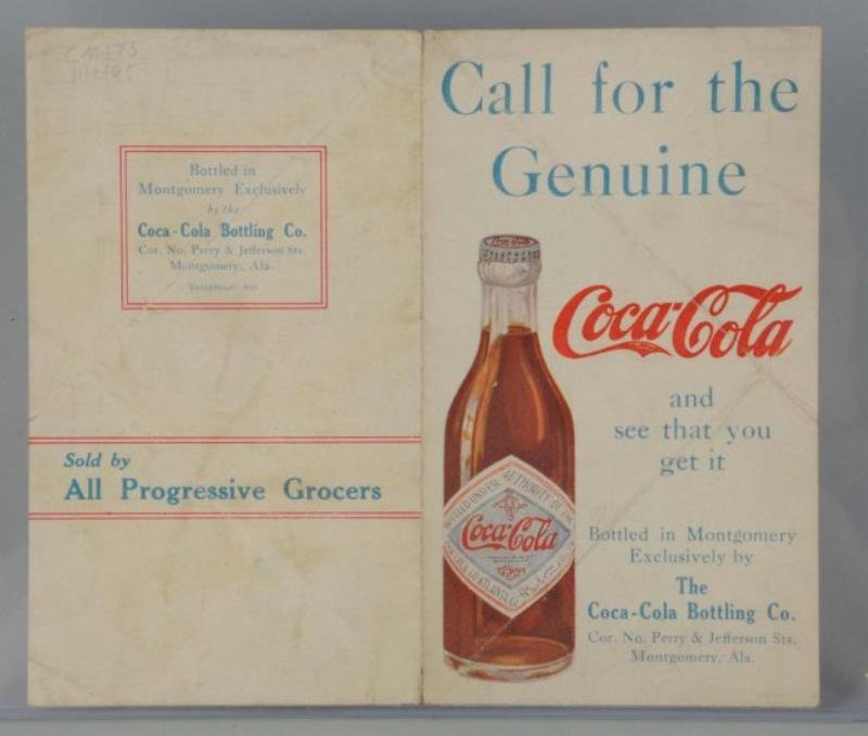 1907-1910 Coca-Cola Sales Folder.