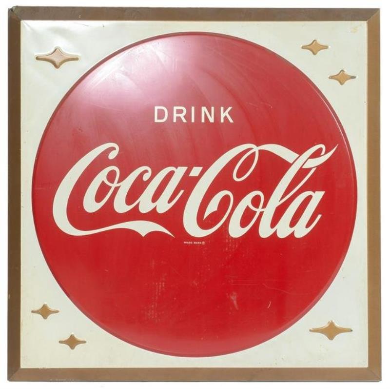 Drink Coca-Cola Tin Advertising Sign