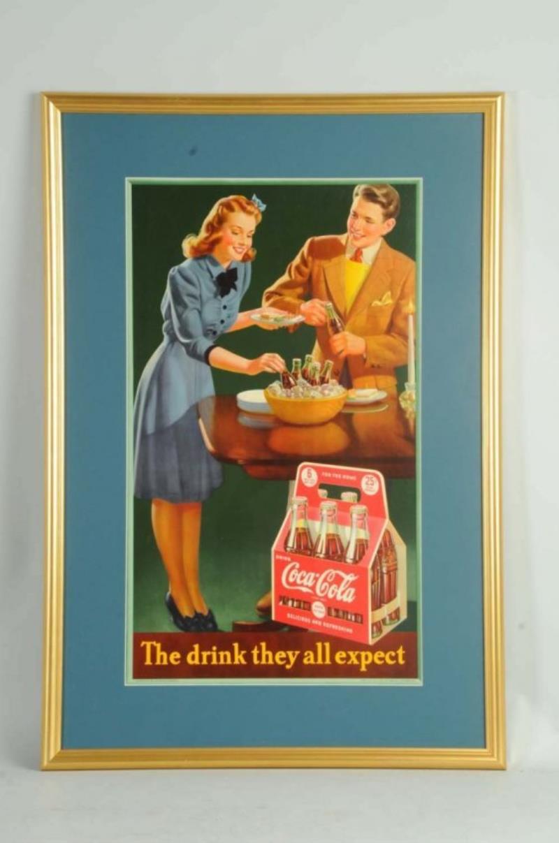 1942 Small Coca-Cola Poster.