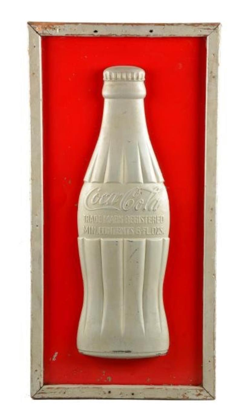Cast Aluminum Coca-Cola Embossed Sign