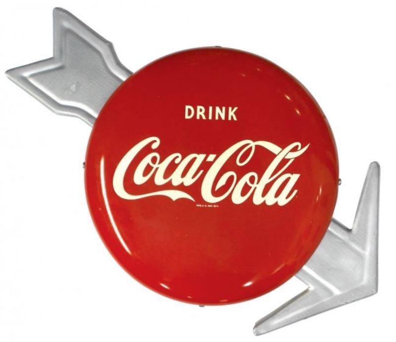 Coca Cola Advertising Metal Arrow Sign Value & Price Guide