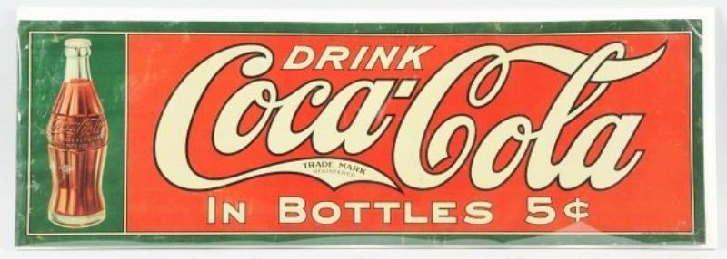 1916-1922 Coca-Cola Embossed Tin Sign
