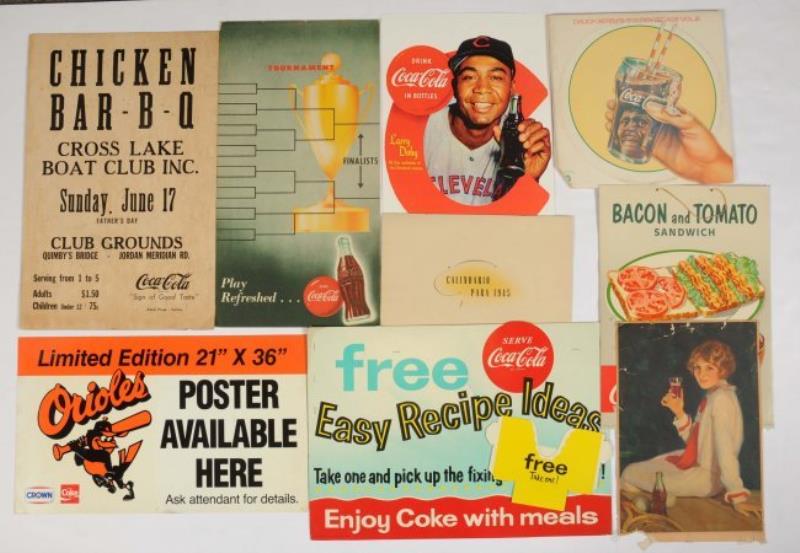 Coca Cola Cardboard Advertising Signs Value & Price Guide