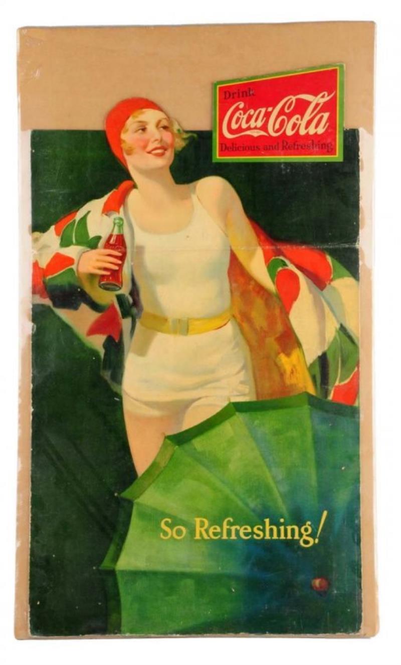 1920's Scarce Coca - Cola Cardboard Cutout.