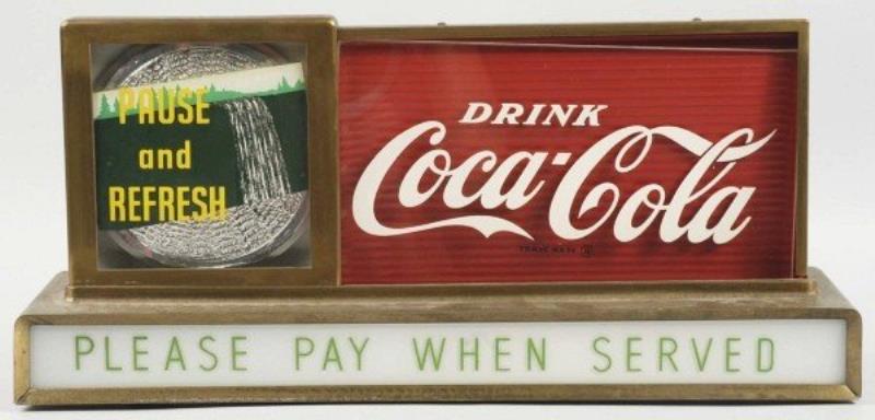 Coca-Cola Counter Light-Up Sign