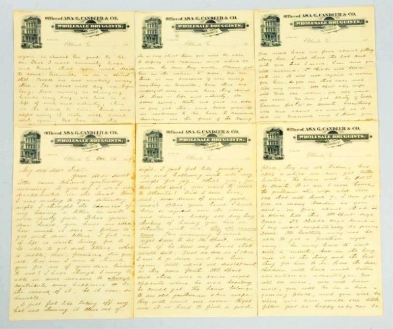 1889 Letter Written on Asa G. Candler Letterhead.