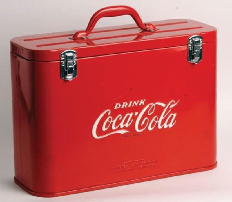 LATE 40'S-50'S COCA-COLA PICNIC COOLER, CAVALIER