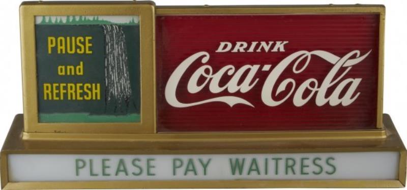 Light Up Mechanical Motion Drink Coca-Cola Sign