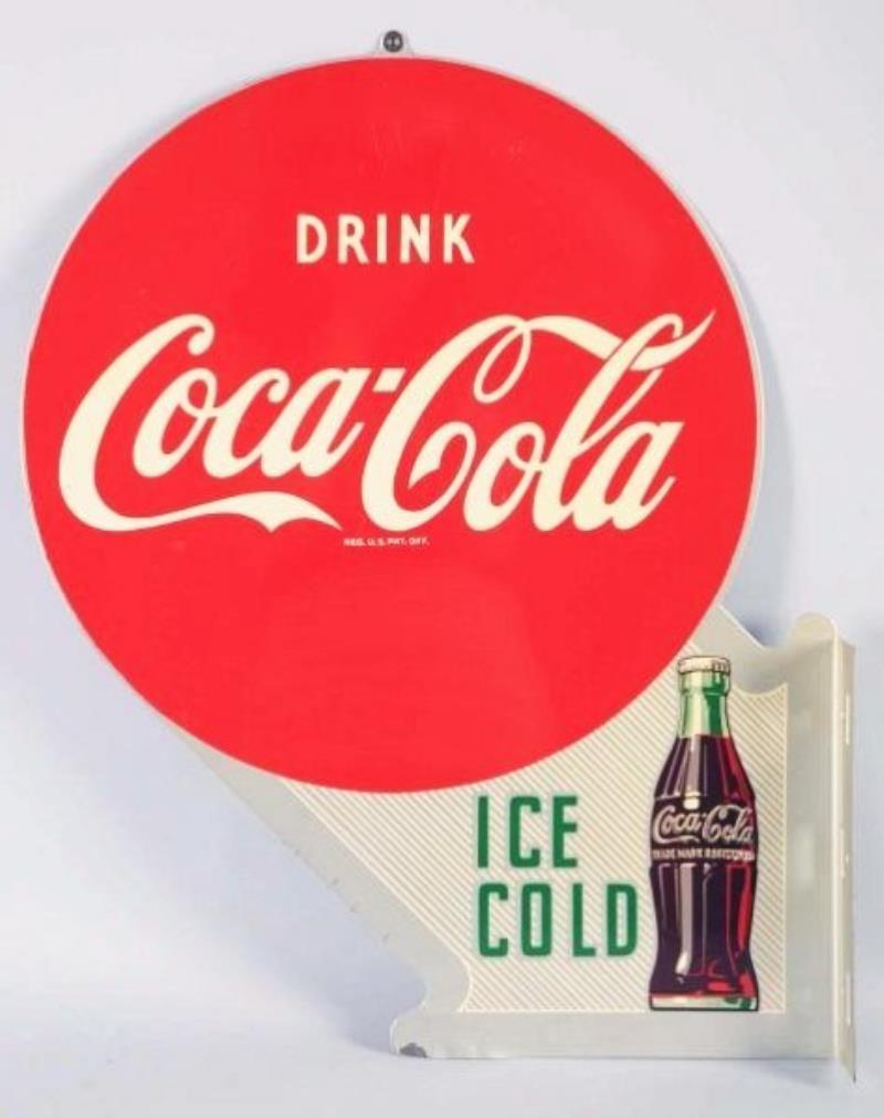 1953 Coca-Cola Ice Flange Sign
