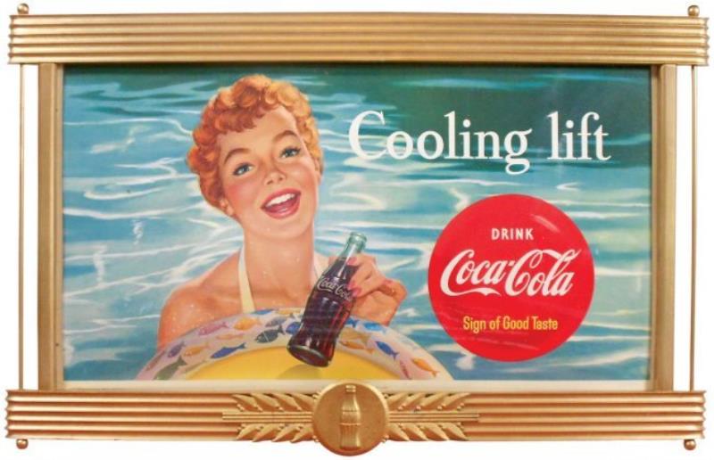 Coca-Cola cdbd sign, "Cooling Lift" & "The Pause that