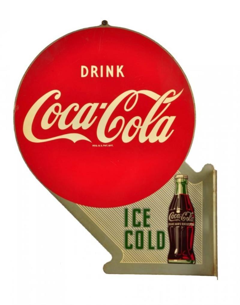 1953 Coca - Cola Tin Flange