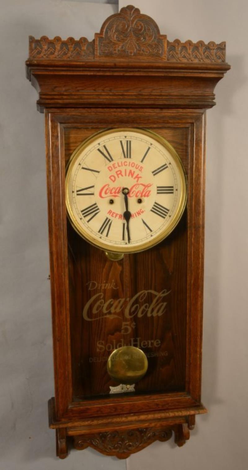 Waterbury postal oak store regulator advertising clock