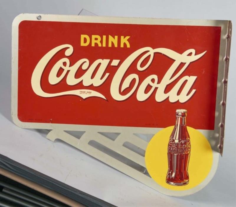 Drink Coca Cola Tin Flange Advertising Sign