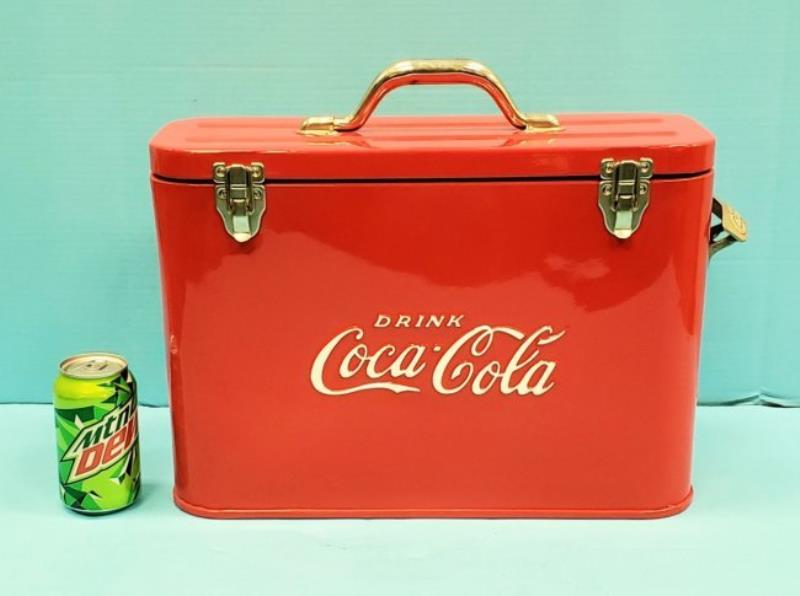 Coca Cola Airline Cooler with embossed bottle opener
