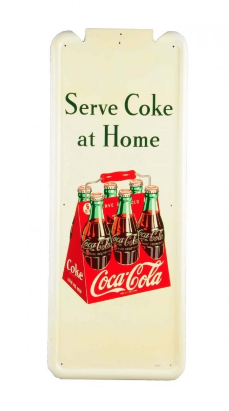 1940's Coca - Cola 6 - Pack Pilaster.
