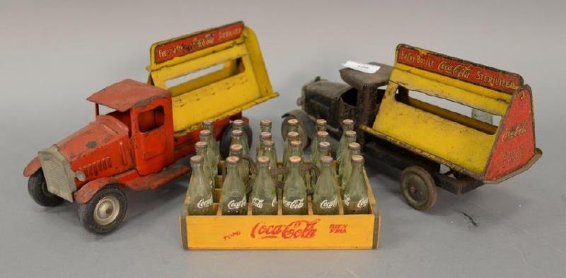 Group lot to include two metalcraft Coca-Cola Bottling