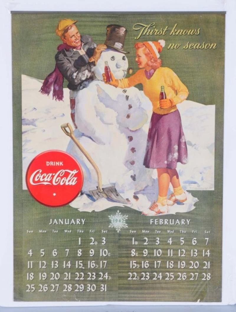 1942 Coca-Cola Calendar.