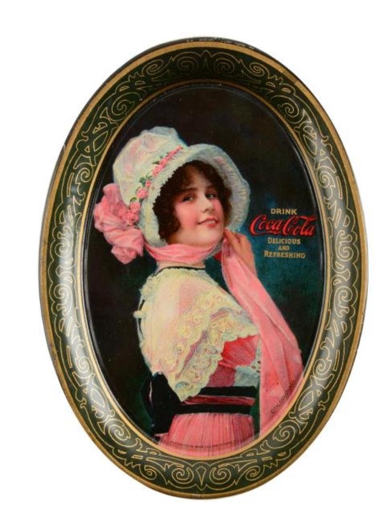 1914 Coca - Cola Advertising Tip Tray