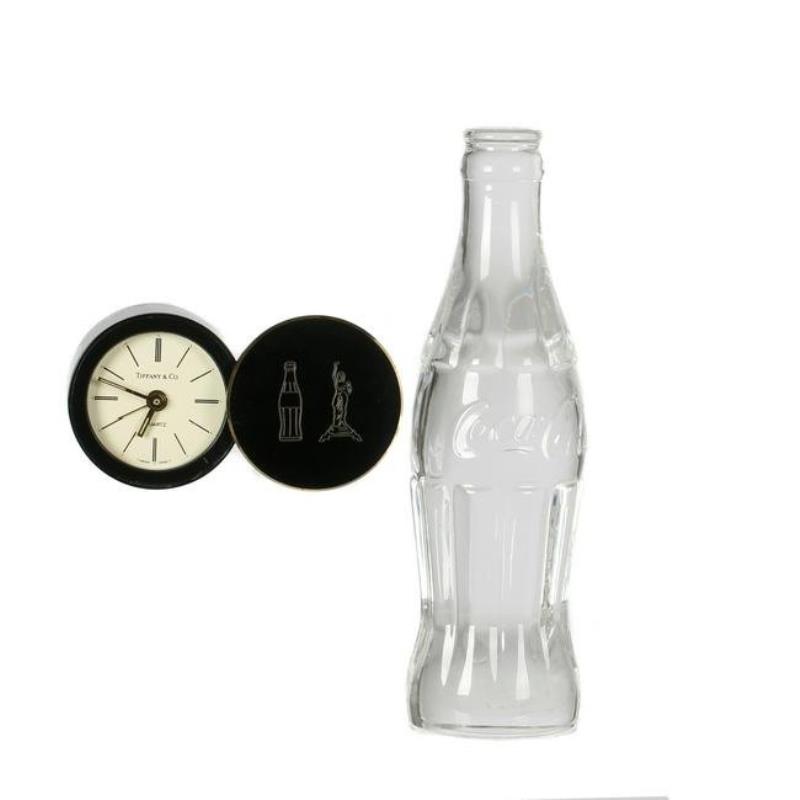 Tiffany & Co. brass desk clock; of Coca-Cola Interest