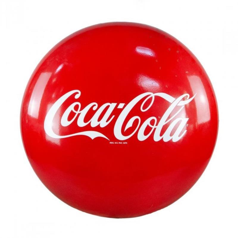 An original 1950's Coca-cola Button sign 48 Inch
